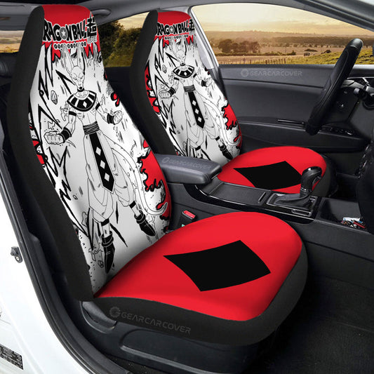 Beerus Car Seat Covers Custom Car Accessories Manga Style For Fans - Gearcarcover - 1