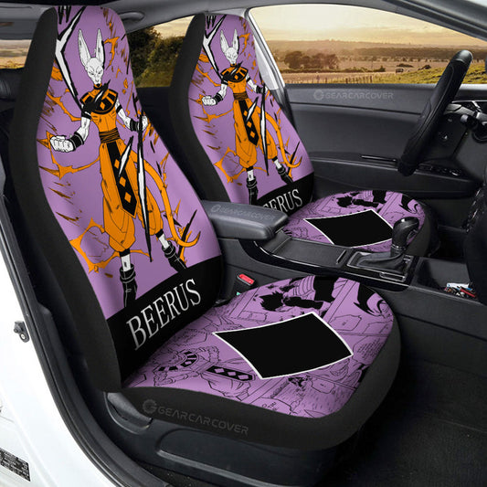 Beerus Car Seat Covers Custom Manga Color Style - Gearcarcover - 1