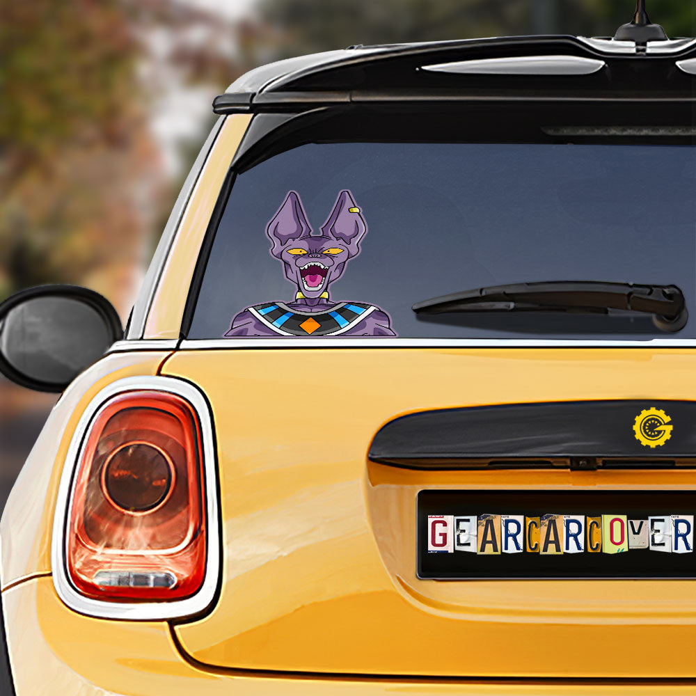 Beerus Car Sticker Custom Car Accessories - Gearcarcover - 1