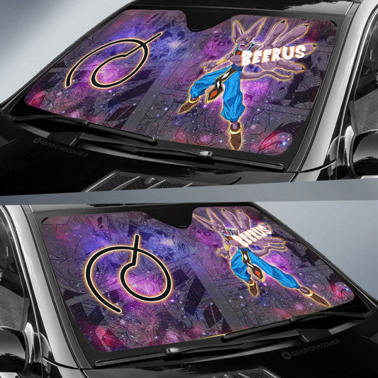 Beerus Car Sunshade Custom Car Accessories Manga Galaxy Style - Gearcarcover - 2