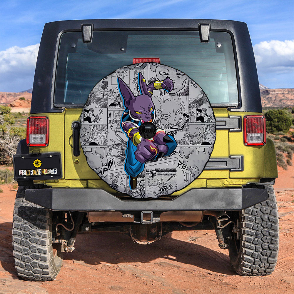 Beerus Spare Tire Covers Camera Hole Collection - Gearcarcover - 3