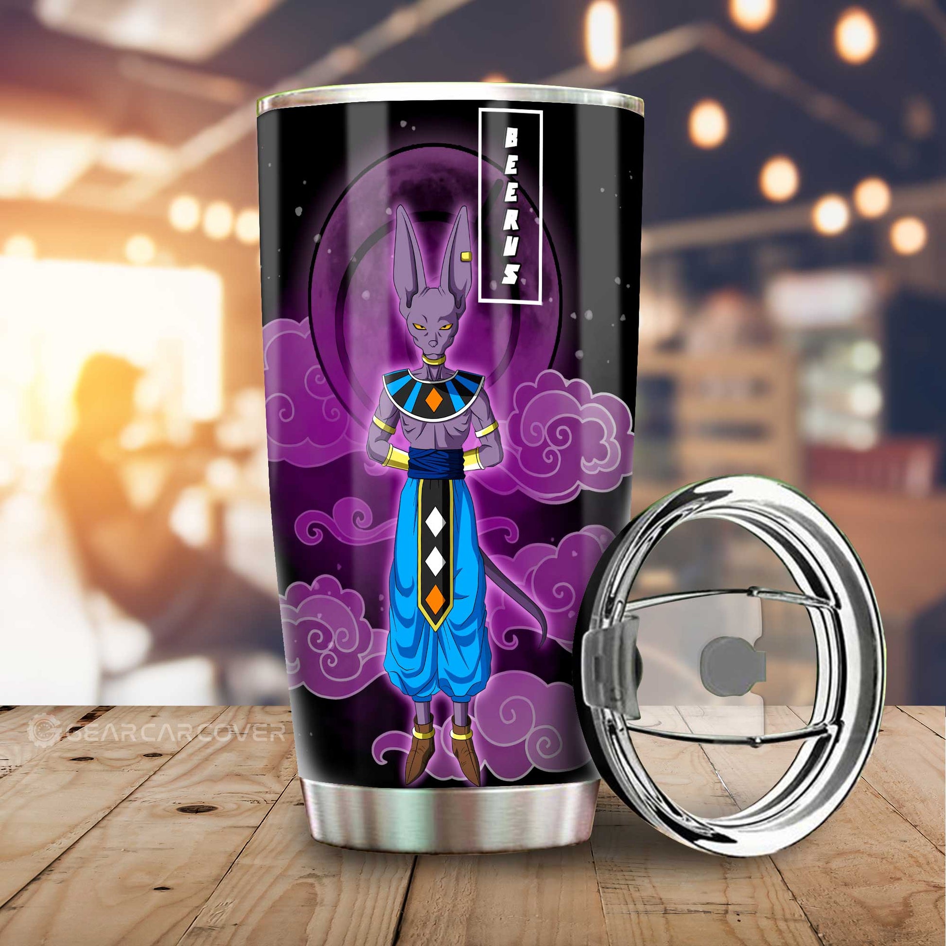 Beerus Tumbler Cup Custom Car Accessories - Gearcarcover - 1