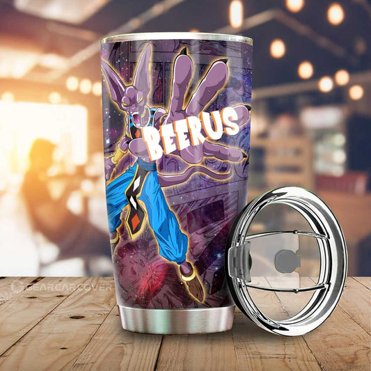 Beerus Tumbler Cup Custom Car Accessories Manga Galaxy Style - Gearcarcover - 1