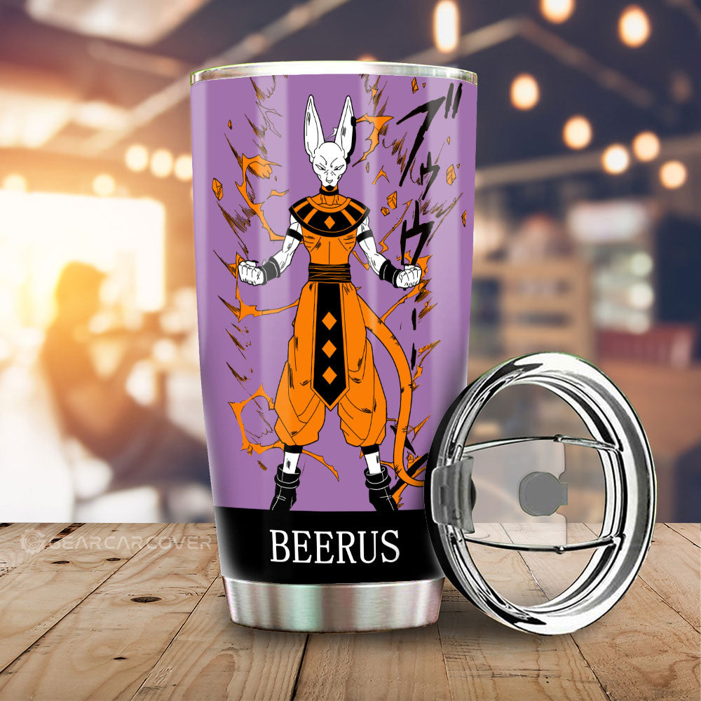 Beerus Tumbler Cup Custom Manga Color Style - Gearcarcover - 2