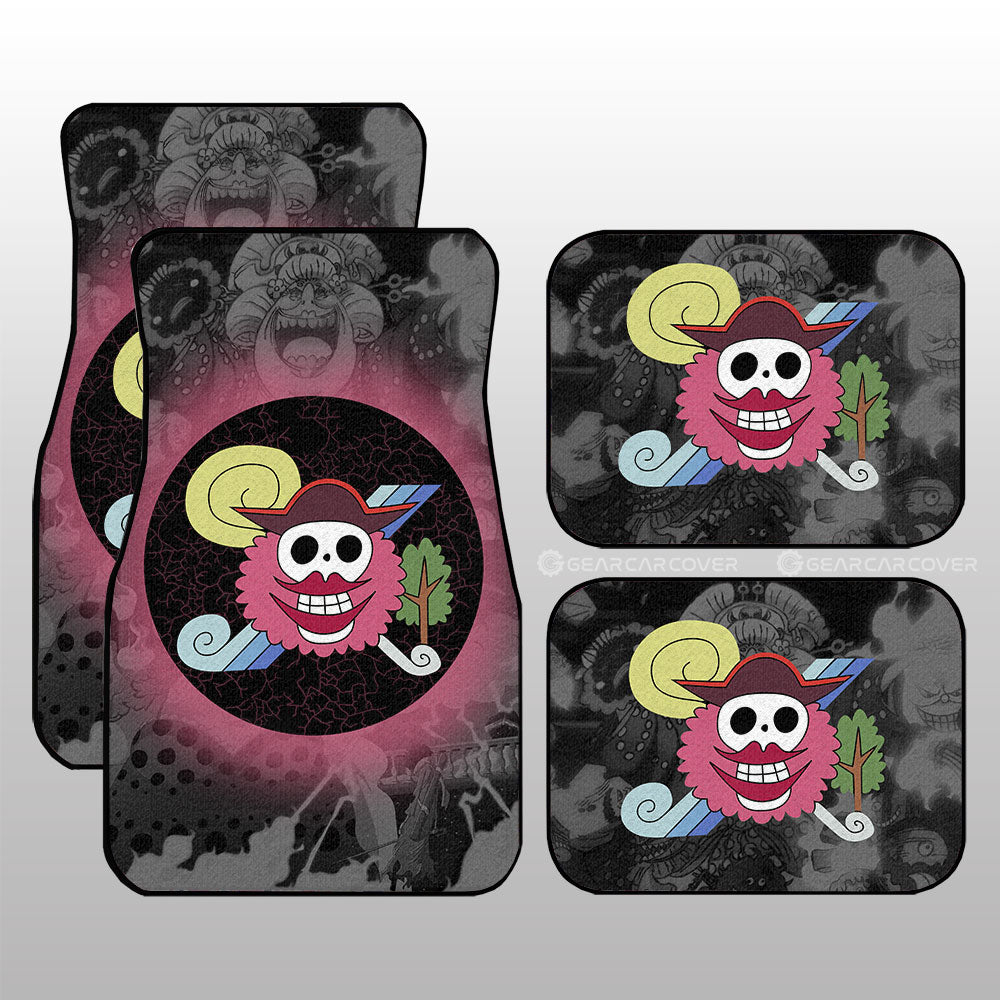 Big Mom Pirates Flag Car Floor Mats Custom Car Accessories - Gearcarcover - 1