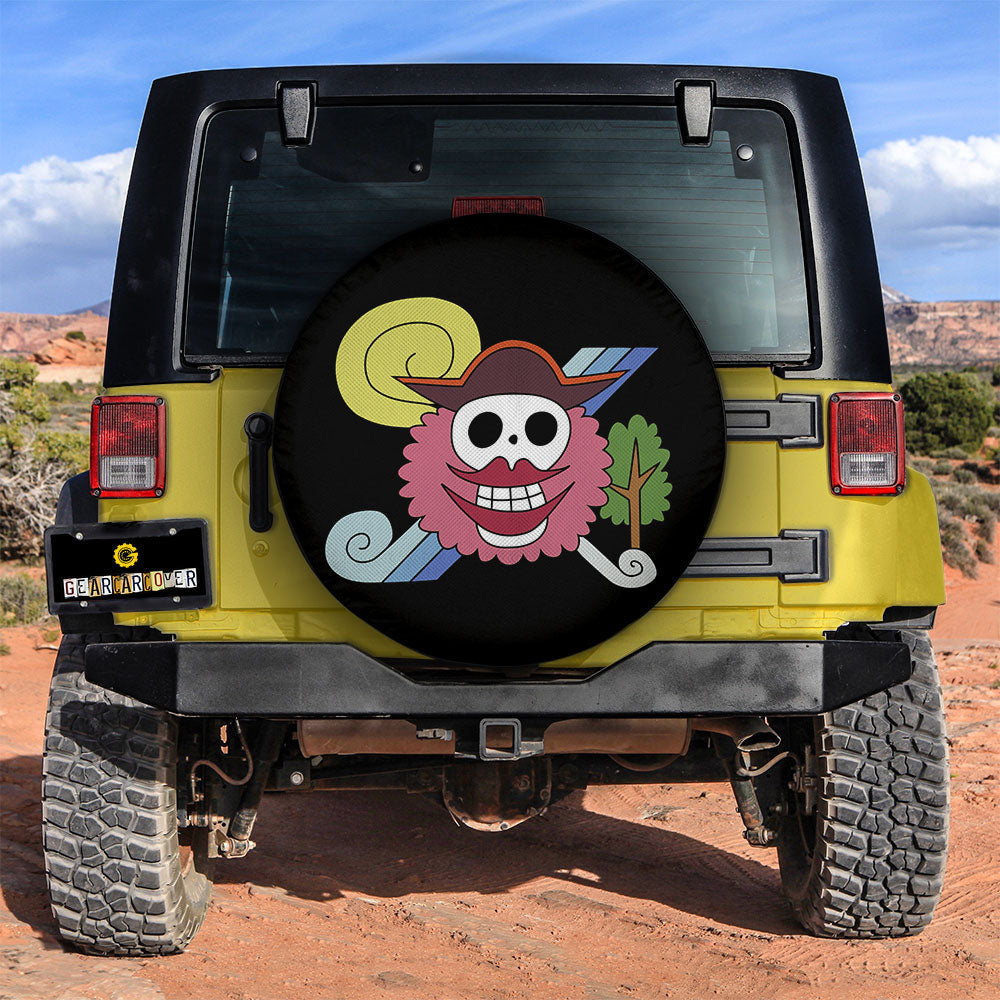 Big Mom Pirates Flag Spare Tire Covers Custom Car Accessories - Gearcarcover - 3