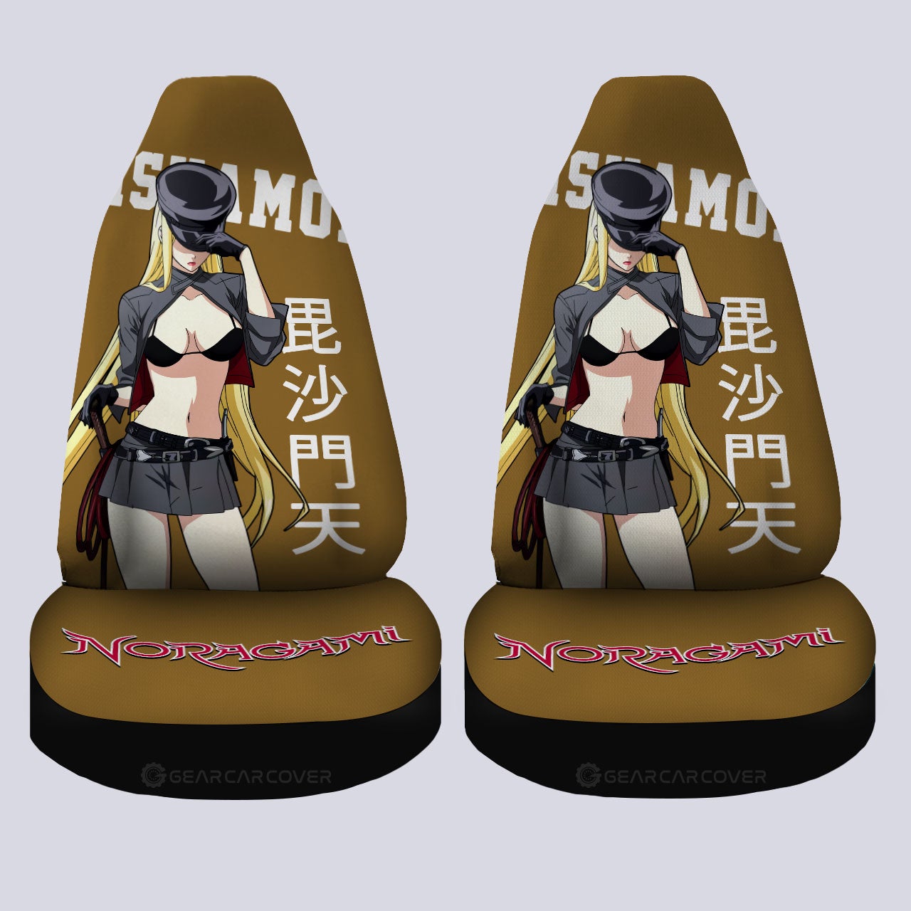 Bishamon Car Seat Covers Custom Noragami Car Accessories - Gearcarcover - 4