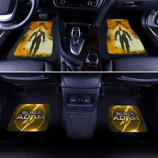 Black Adam Car Floor Mats Custom Car Accessories For Fans - Gearcarcover - 2