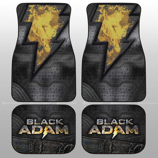 Black Adam Car Floor Mats Custom Car Interior Accessories - Gearcarcover - 1