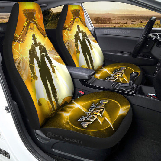 Black Adam Car Seat Covers Custom Car Accessories For Fans - Gearcarcover - 2
