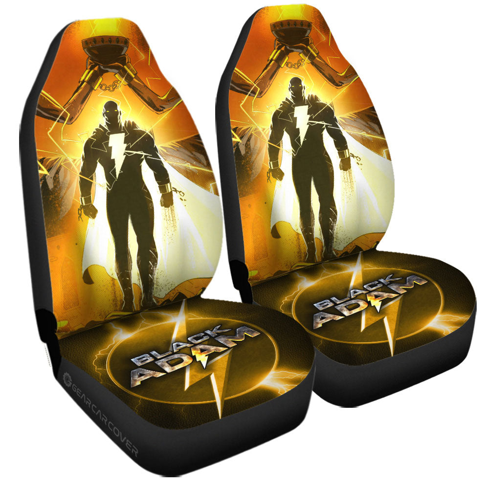 Black Adam Car Seat Covers Custom Car Accessories For Fans - Gearcarcover - 3