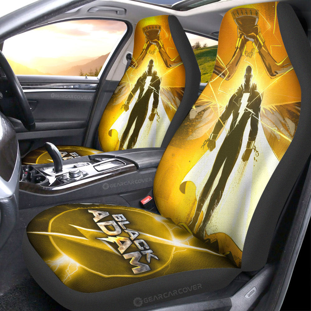 Black Adam Car Seat Covers Custom Car Accessories For Fans - Gearcarcover - 1