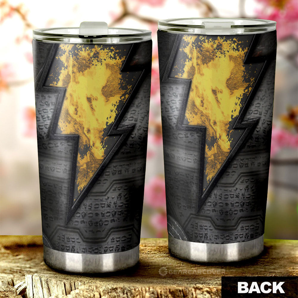 Black Adam Tumbler Cup Custom Black Adam Car Interior Accessories - Gearcarcover - 2