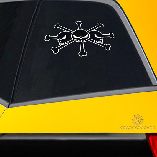 Black Blackbeard Flag Car Sticker Custom Car Accessories - Gearcarcover - 2