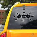 Black Blackbeard Flag Car Sticker Custom Car Accessories - Gearcarcover - 3