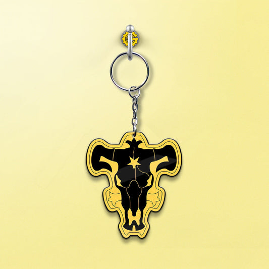 Black Bull Keychain Custom Car Accessories - Gearcarcover - 2