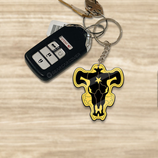 Black Bull Keychain Custom Car Accessories - Gearcarcover - 1