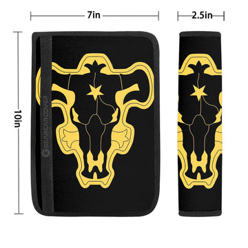 Black Bull Seat Belt Covers Custom Car Accessories - Gearcarcover - 1