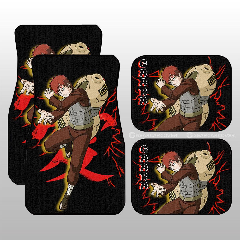 Black Gaara Car Floor Mats Custom For Fans - Gearcarcover - 1