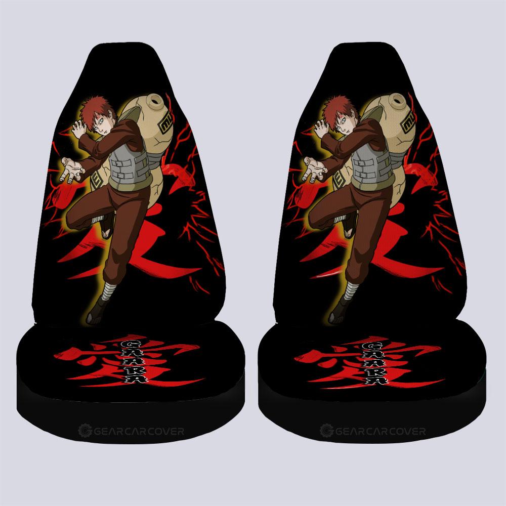 Black Gaara Car Seat Covers Custom For Anime Fans - Gearcarcover - 4