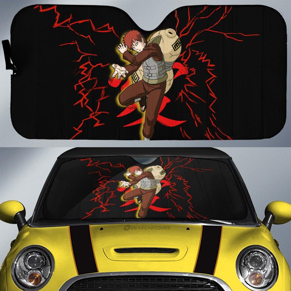 Black Gaara Car Sunshade Custom For Fans - Gearcarcover - 1