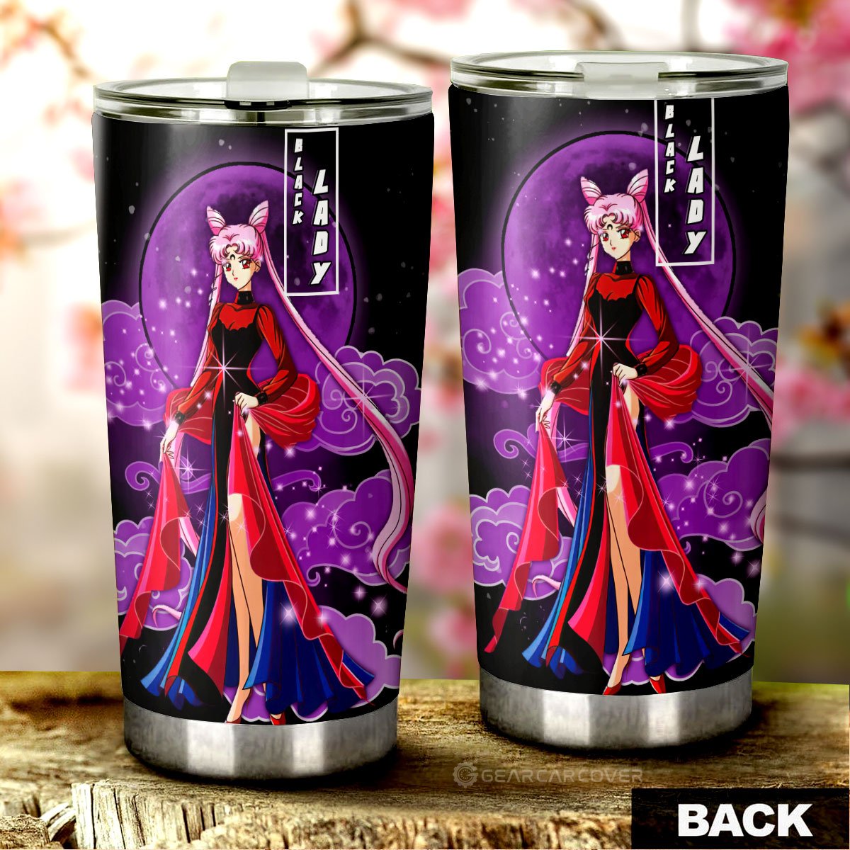 Black Lady Tumbler Cup Custom Car Interior Accessories - Gearcarcover - 3