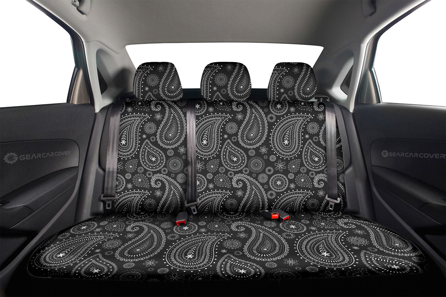 Colorful paisley floral Car Back Seat Pet Covers, Backseat Seat Covers, Seat Protector, Car Accessories, on sale Abstract Art