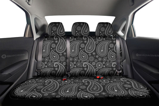 Black Paisley Pattern Car Back Seat Covers Custom Car Accessories - Gearcarcover - 2