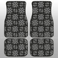 Black Paisley Pattern Car Floor Mats Custom Car Accessories - Gearcarcover - 1