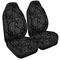 Black Paisley Pattern Car Seat Covers Custom Car Accessories - Gearcarcover - 3