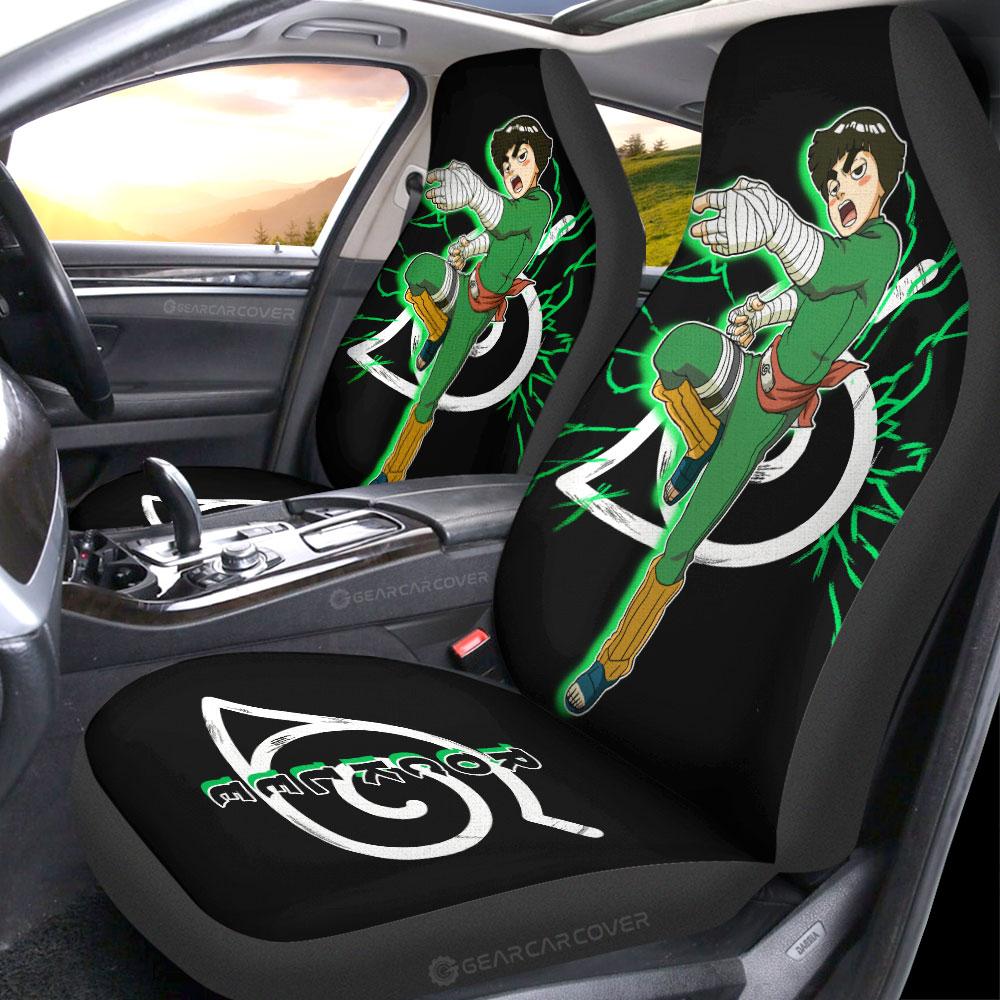 Black Rock Lee Car Seat Covers Custom Anime - Gearcarcover - 2