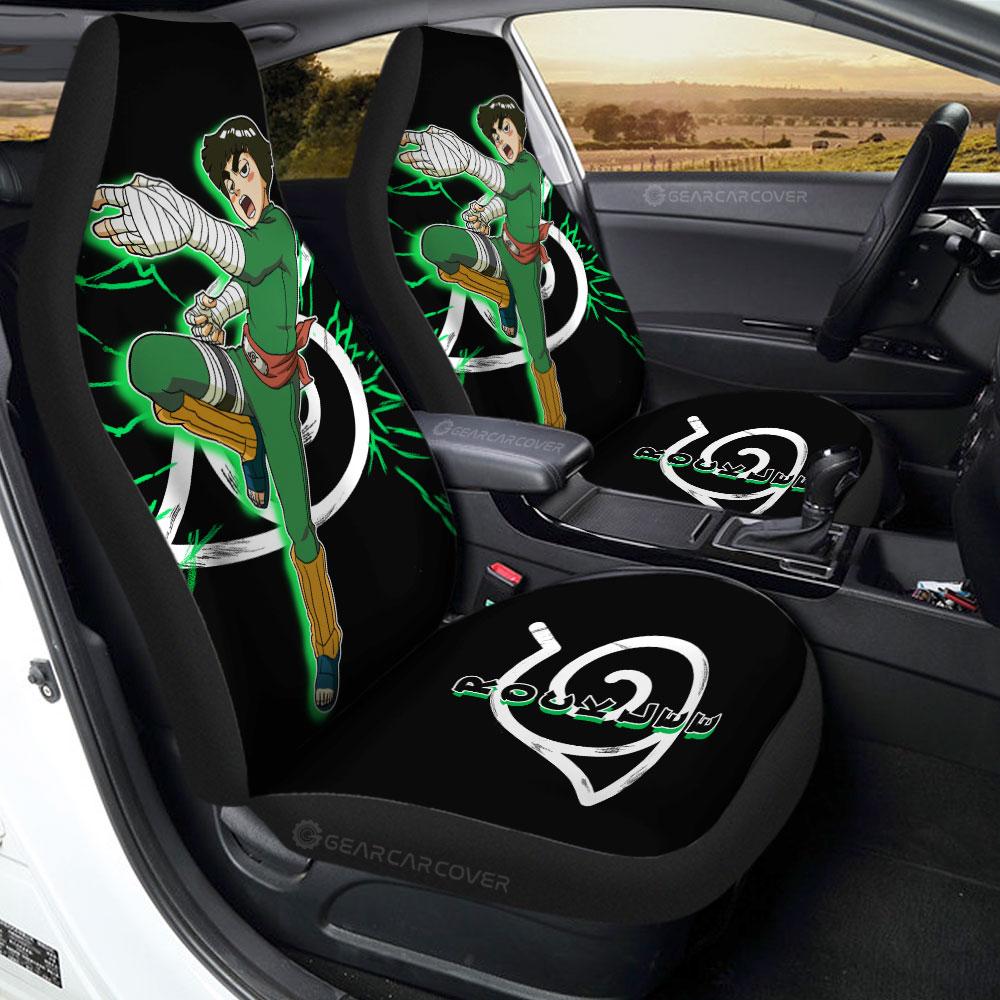 Black Rock Lee Car Seat Covers Custom Anime - Gearcarcover - 1