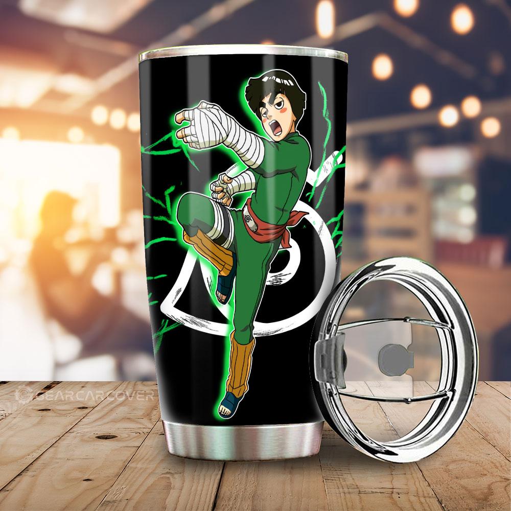 Black Rock Lee Tumbler Cup Custom Anime - Gearcarcover - 1