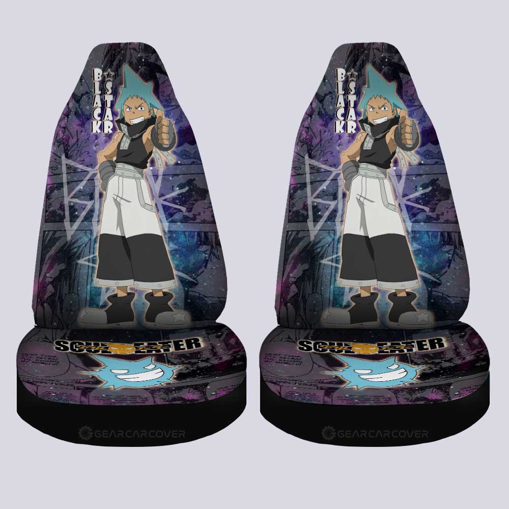 Black Star Car Seat Covers Custom Manga Galaxy Style - Gearcarcover - 4