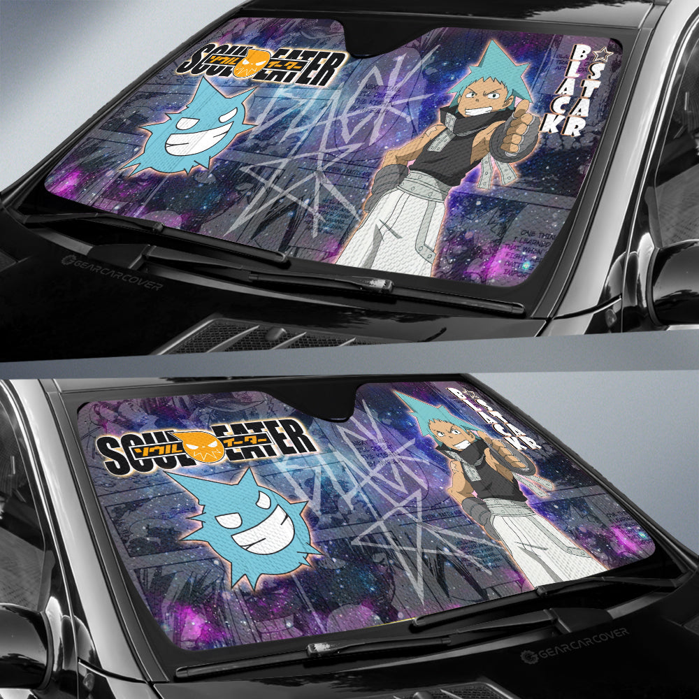Black Star Car Sunshade Custom Manga Galaxy Style - Gearcarcover - 2