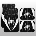 Black & White Spider Car Floor Mats Custom Symbol Spider Car Accessories - Gearcarcover - 1