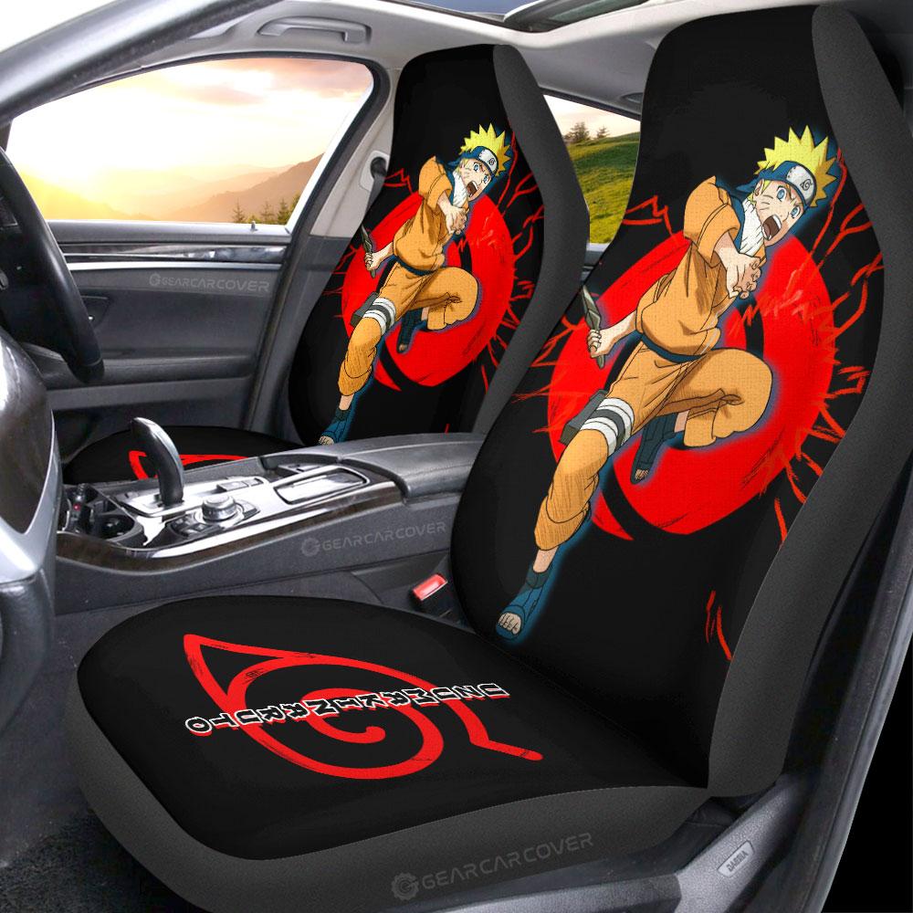 Black Young Uzumaki Car Seat Covers Custom For Anime Fans - Gearcarcover - 2