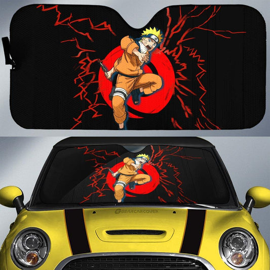 Black Young Uzumaki Car Sunshade Custom For Anime Fans - Gearcarcover - 1