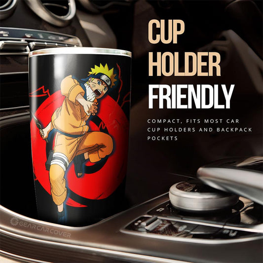 Black Young Uzumaki Tumbler Cup Custom For Anime Fans - Gearcarcover - 2