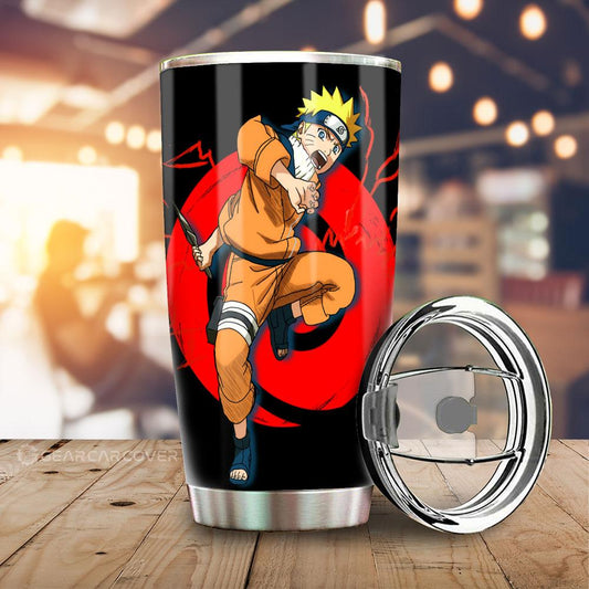 Black Young Uzumaki Tumbler Cup Custom For Anime Fans - Gearcarcover - 1