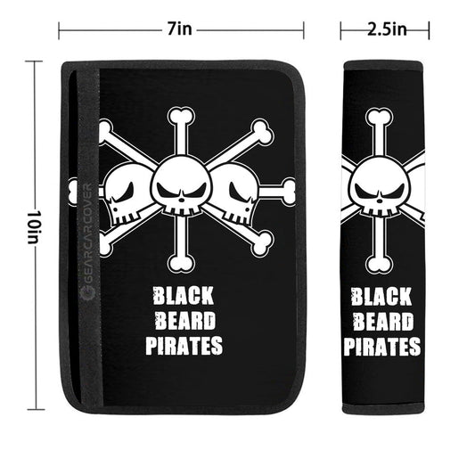 Blackbeard Flag Seat Belt Covers Custom Car Accessories - Gearcarcover - 1