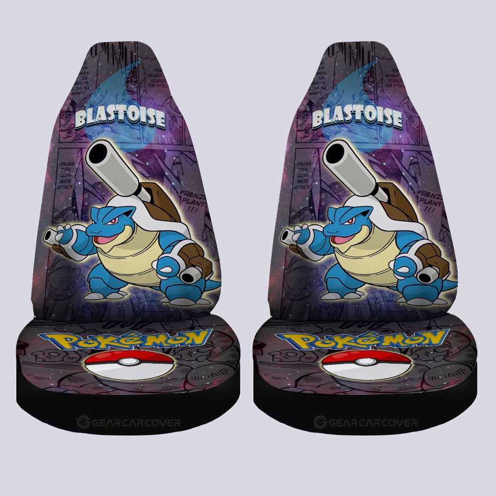 Blastoise Car Seat Covers Custom Galaxy Manga Style - Gearcarcover - 4