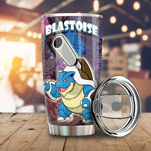 Blastoise Tumbler Cup Custom Anime Galaxy Manga Style - Gearcarcover - 1