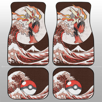 Blaziken Car Floor Mats Custom Pokemon Car Accessories - Gearcarcover - 1