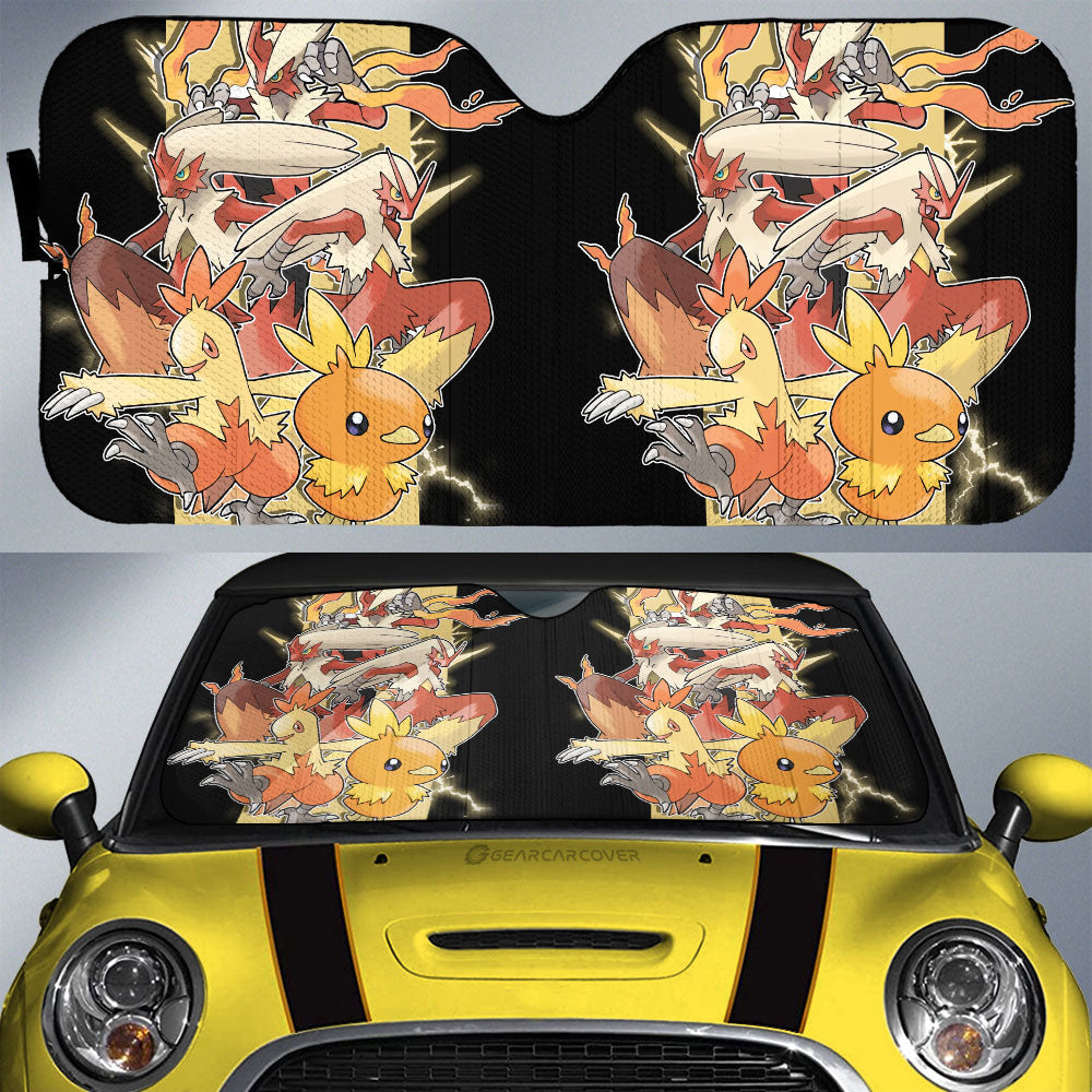 Blaziken Car Sunshade Custom Car Accessories For Fans - Gearcarcover - 1