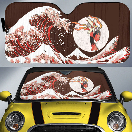 Blaziken Car Sunshade Custom Pokemon Car Accessories - Gearcarcover - 1