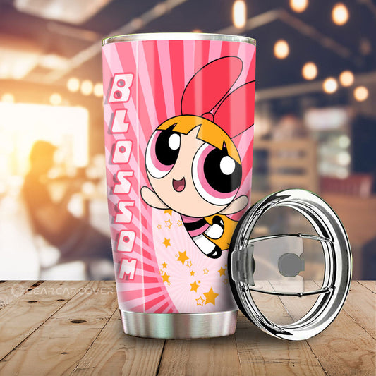 Blossom The Powerpuff Girls Tumbler Cup Custom Car Accessories - Gearcarcover - 2