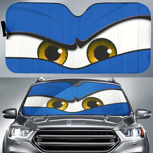 Blue Angry Eyes Car Sunshade Custom Car Accessories - Gearcarcover - 1