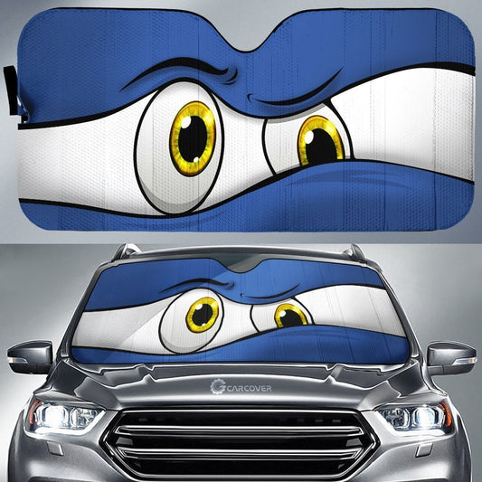 Blue Curious Car Eyes Sun Shade Custom Car Accessories Funny Gifts - Gearcarcover - 1