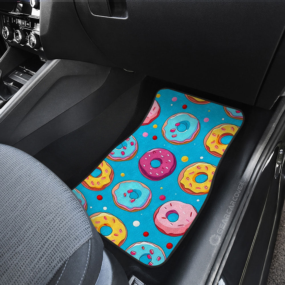 Blue Donuts Car Floor Mats Custom Girly Pattern Car Accessories - Gearcarcover - 3